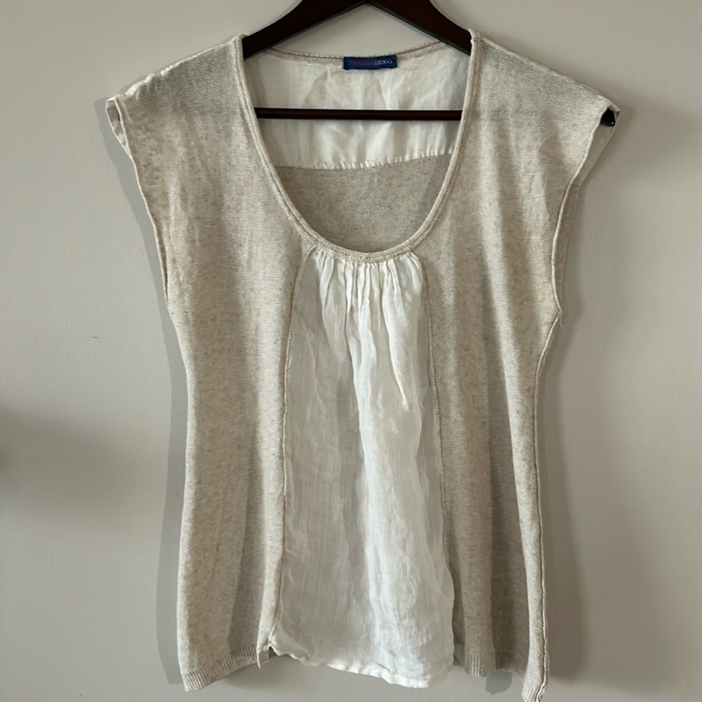 Trussardi jeans.linen tee